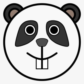Panda Rounded Face Svg Clip Arts - Funny Cartoon Animal Faces, HD Png Download, Transparent PNG