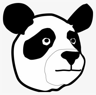 Panda Head Png Clip Arts - Panda Bear Head, Transparent Png, Transparent PNG