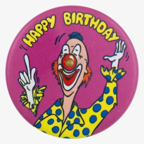 Happy Birthday Clown Innovative Button Museum - Cartoon, HD Png Download, Transparent PNG