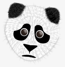 Fuzzy Panda Bear Clip Arts - Giant Panda, HD Png Download, Transparent PNG