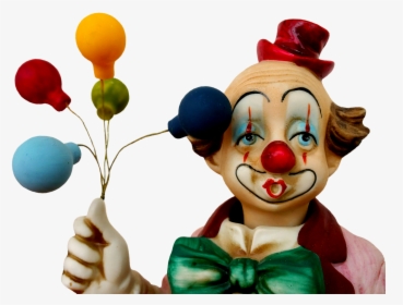 Statuette Clown Ballons Free Picture - Clown Et Ballons Png, Transparent Png, Transparent PNG