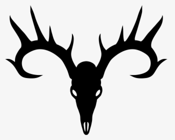 Skull Silhouette Deer Head, HD Png Download, Transparent PNG