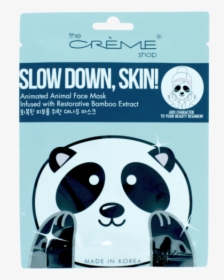 Slow Down Skin Panda - Mascarilla Facial Oso Panda, HD Png Download, Transparent PNG