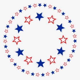 Star,symmetry,area - Transparent Patriotic Clip Art, HD Png Download, Transparent PNG