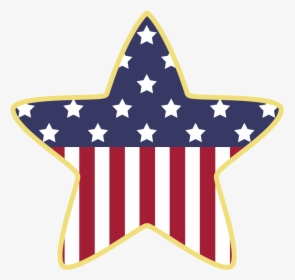 American Star Decoration Png - Clip Art Star Patriotic, Transparent Png, Transparent PNG