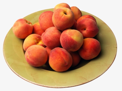 #peaches #peach #transparent #png #tumblr #soft #aesthetic - Plate Of Fruit Peaches, Png Download, Transparent PNG