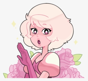 Face Hair Pink Flower Clothing Woman Nose Facial Expression - Pink Diamond Steven Universe Cute, HD Png Download, Transparent PNG