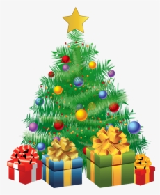 Animated Christmas Tree With Gifts, HD Png Download , Transparent Png Image  - PNGitem