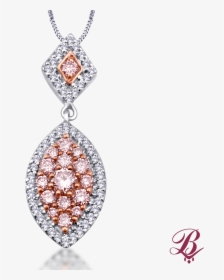 White & Naturally Pink Diamond Marquise Pendant - 艺术 英文 字母, HD Png Download, Transparent PNG