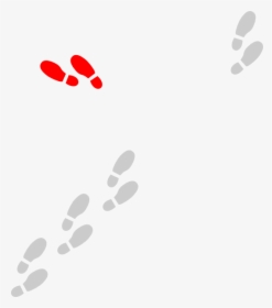 Prints Red Clip Art - Colorful Footprints Clipart Png, Transparent Png, Transparent PNG