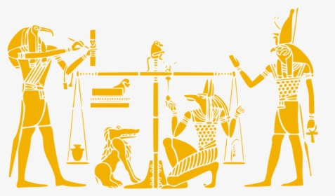 Human Behavior,silhouette,area - Egyptian Religion Clipart, HD Png Download, Transparent PNG