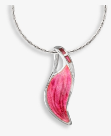 Nicole Barr Designs Sterling Silver Contour Necklace-pink - Pendant, HD Png Download, Transparent PNG