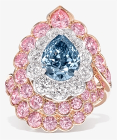 Blue Diamond And Pink Diamond Ring High Jewellery - High Jewelry Pink Diamond, HD Png Download, Transparent PNG