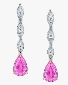 Pink Diamond Earrings, HD Png Download, Transparent PNG