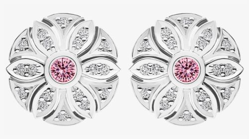 Photo Of Argyle Pink And White Diamond Earrings - Earrings, HD Png Download, Transparent PNG