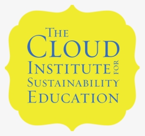 Transparent Thinking Cloud Png - Cloud Institute For Sustainability Education, Png Download, Transparent PNG