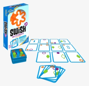 Thinkfun Swish Junior Pattern Matching Puzzle Game - Swish Junior Card Game, HD Png Download, Transparent PNG