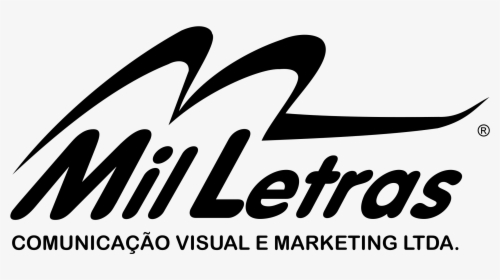 Mil Letras Logo Black And White - Letras, HD Png Download, Transparent PNG