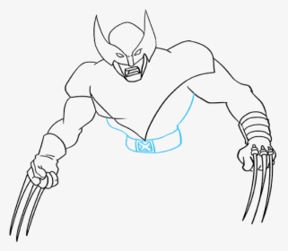 How To Draw Wolverine From X-men - Cartoon, HD Png Download, Transparent PNG