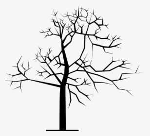 Scary Tree Winter Rubber Stamp - Silhouette, HD Png Download, Transparent PNG