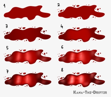 Transparent Spilled Clipart - Draw Blood On The Floor, HD Png Download, Transparent PNG