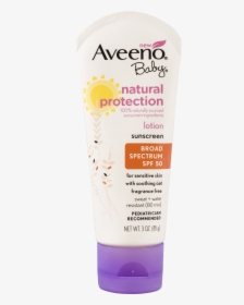 Aveeno Baby Natural Protection Lotion Sunscreen, HD Png Download, Transparent PNG
