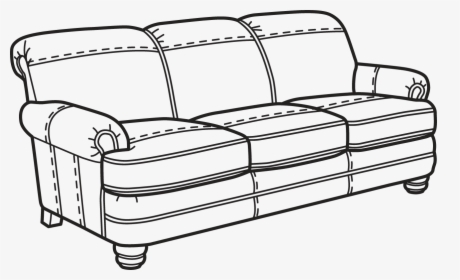 N7790-31 - Sofa Clipart Black And White Png, Transparent Png, Transparent PNG
