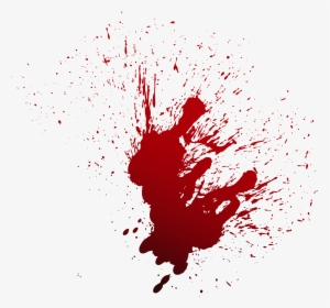 Red Blood Spray Png Download - Blood Drops Drawing, Transparent Png, Transparent PNG