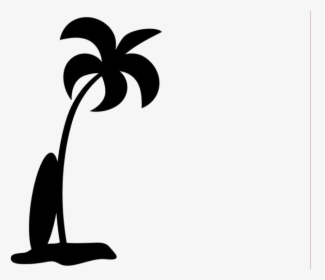 Coconut Tree Png - Hawaiian Silhouette Clip Art, Transparent Png, Transparent PNG
