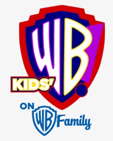 Wb Logo Png - Kids Wb Shield, Transparent Png, Transparent PNG