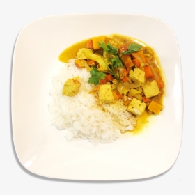 Yellow Curry Tofu Rice, HD Png Download, Transparent PNG
