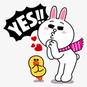 Cony Exclaiming Yes - Cony And Brown Yes, HD Png Download, Transparent PNG