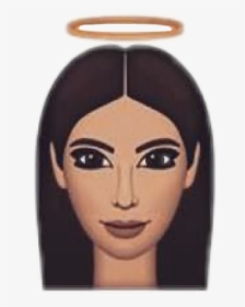 Kimoji Kim Kardashian Kimkardashian Angel Nimb Emoji - Kimoji Png, Transparent Png, Transparent PNG