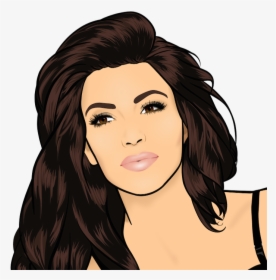 Kim Kardashian Cartoon, HD Png Download, Transparent PNG