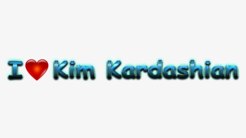 Kim Kardashian Heart Name Transparent Png - Graphic Design, Png Download, Transparent PNG