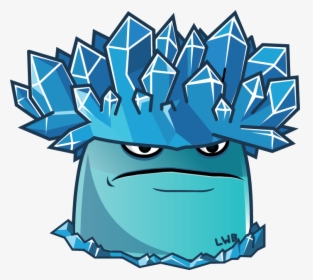 Ice Shroom By Lolwutburger - Pvz Heroes Ice Shroom, HD Png Download, Transparent PNG