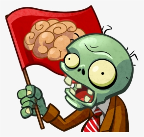 Transparent Zombie Brains Clipart - Plants Vs Zombies Flag, HD Png Download, Transparent PNG