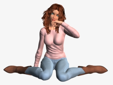 Woman Crying 3d Model, HD Png Download, Transparent PNG