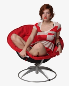 Png Girls Sitting On The Chair Full, Transparent Png, Transparent PNG