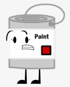 Image Scared Png Object - Bfdi Paint Bucket, Transparent Png, Transparent PNG