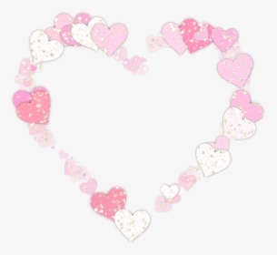 #floral #love #heart #leaf #rosegold #glitter #frame - Love, HD Png ...