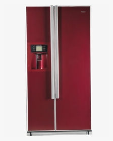 Refrigerator Png Clipart - Double Door Red Refrigerator, Transparent Png, Transparent PNG