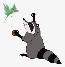 Clip Art Raccoon In Pocahontas - Meeko And Flit Png, Transparent Png, Transparent PNG