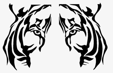 Sticker Tigre Tete Ambiance Sticker Kc7521 - Dibujos De Tigres, HD Png Download, Transparent PNG