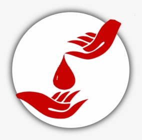 Logo - Helping Hands Logo Blood, HD Png Download, Transparent PNG