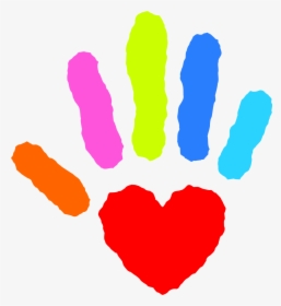 Heart Hand Nevit Fractalized - Kindergarten Heart Clipart, HD Png Download, Transparent PNG