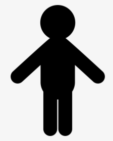 Transparent Man Standing Clipart Black And White - Man Shape Png, Png Download, Transparent PNG