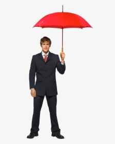 Businessman Png Image - Person With Umbrella Png, Transparent Png, Transparent PNG