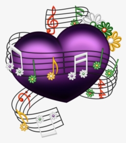 Jukebox Clipart Old Fashioned - Music Heart Notes Transparent, HD Png Download, Transparent PNG