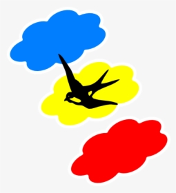 Swallow Colored Clouds Svg Clip Arts - Clip Art, HD Png Download, Transparent PNG